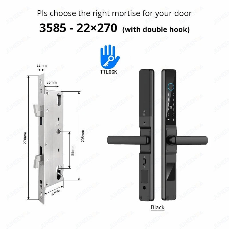 Waterproof Smart Lock for Sliding Doors - TTLock App Compatible ai-techworld