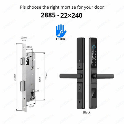 Waterproof Smart Lock for Sliding Doors - TTLock App Compatible ai-techworld