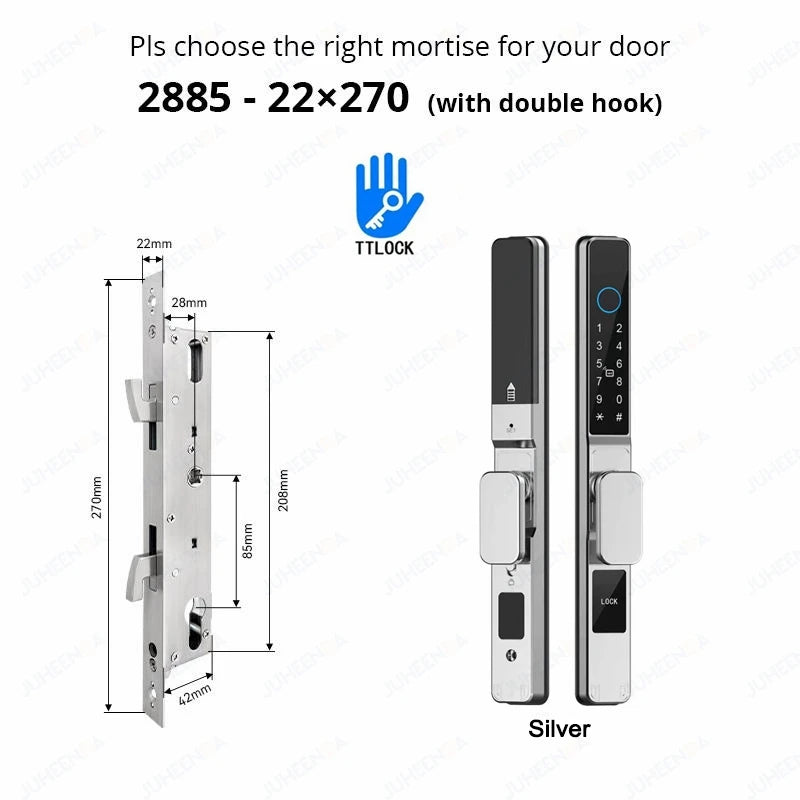 Waterproof Smart Lock for Sliding Doors - TTLock App Compatible ai-techworld