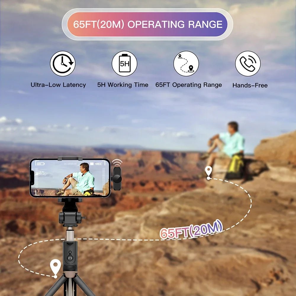 Wireless Lavalier Microphone Audio Video Recording Mini Microphone for iPhone Android Phone Live Broadcast Gaming Mic Portable Ai-TechWorld