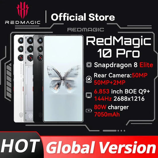 RedMagic 10 Pro 5G Gaming Phone: Snapdragon 8 Elite, 50MP Camera, 7050mAh 80W Charge Ai-TechWorld