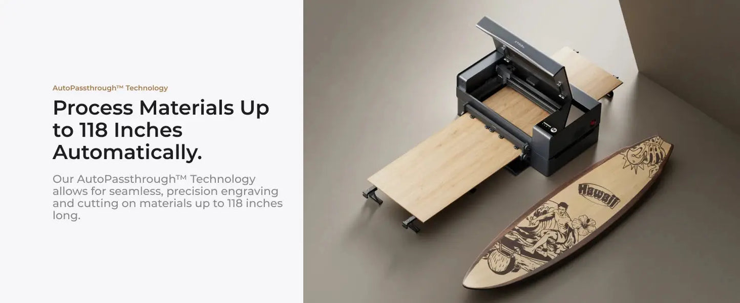 xTool P2S 55W CO2 Laser Cutter Laser Engraver Machine, Smart Dual 16MP Cameras, 3D Curved Cylinder Engraving, Wood Metal Acrylic - Ai-TechWorld