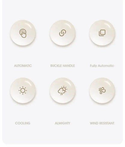 Xiaomi 126cm Extra Large Umbrella Wind - resistant Rain - resistant Dual - purpose UV - resistant Fully Automatic Ring - buckle Umbrella - Ai - TechWorld
