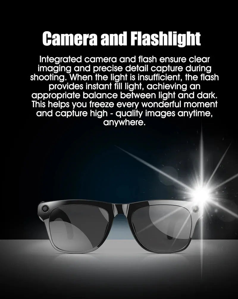Xiaomi 6K HD AI Smart Camera Glasses 100MP 260mAh Long - lasting Battery Voice Assistant Control Music Calling Sport Smart Glasses - Ai - TechWorld