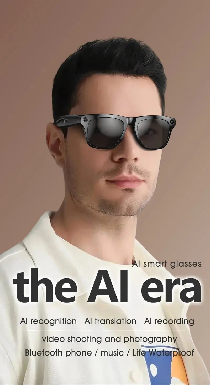 Xiaomi 6K HD AI Smart Camera Glasses 100MP 260mAh Long - lasting Battery Voice Assistant Control Music Calling Sport Smart Glasses - Ai - TechWorld