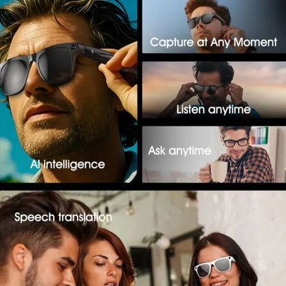 Xiaomi 6K HD AI Smart Camera Glasses 100MP 260mAh Long - lasting Battery Voice Assistant Control Music Calling Sport Smart Glasses - Ai - TechWorld