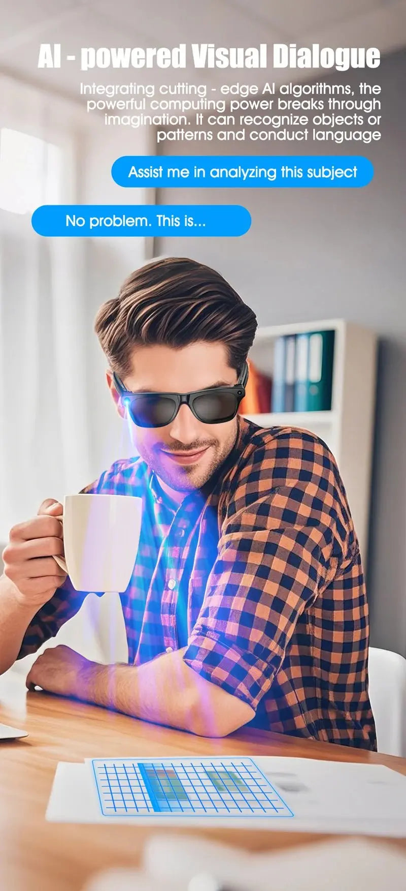 Xiaomi 6K HD AI Smart Camera Glasses 100MP 260mAh Long - lasting Battery Voice Assistant Control Music Calling Sport Smart Glasses - Ai - TechWorld