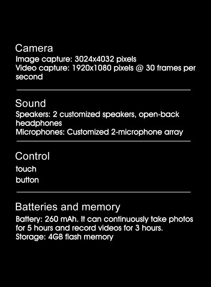 Xiaomi 6K HD AI Smart Camera Glasses 100MP 260mAh Long - lasting Battery Voice Assistant Control Music Calling Sport Smart Glasses - Ai - TechWorld
