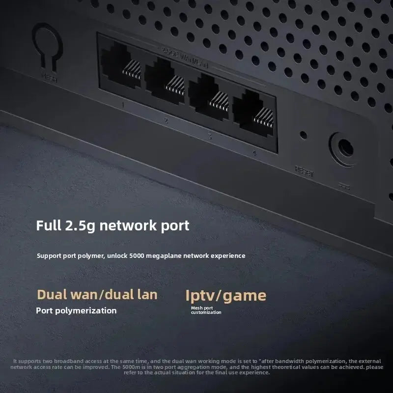 Xiaomi Mijia Router BE6500 WiFi 7 6500M Full 2.5G Network Port 4 - core Qualcomm Processor loT Smart Linkage Network Security Home - Ai - TechWorld