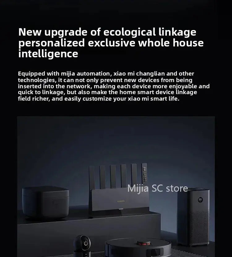 Xiaomi Mijia Router BE6500 WiFi 7 6500M Full 2.5G Network Port 4 - core Qualcomm Processor loT Smart Linkage Network Security Home - Ai - TechWorld