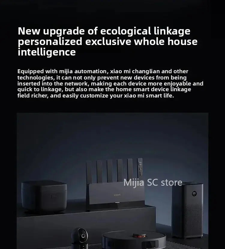 Xiaomi Mijia Router BE6500 WiFi 7 6500M Full 2.5G Network Port 4 - core Qualcomm Processor loT Smart Linkage Network Security Home - Ai - TechWorld