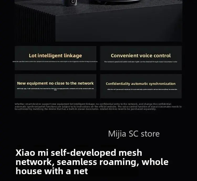 Xiaomi Mijia Router BE6500 WiFi 7 6500M Full 2.5G Network Port 4 - core Qualcomm Processor loT Smart Linkage Network Security Home - Ai - TechWorld