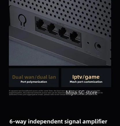 Xiaomi Mijia Router BE6500 WiFi 7 6500M Full 2.5G Network Port 4 - core Qualcomm Processor loT Smart Linkage Network Security Home - Ai - TechWorld