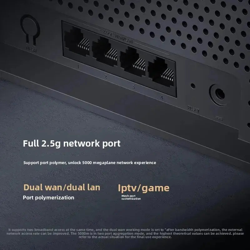 Xiaomi Mijia Router BE6500 WiFi 7 6500M Full 2.5G Network Port 4 - core Qualcomm Processor loT Smart Linkage Network Security Home - Ai - TechWorld