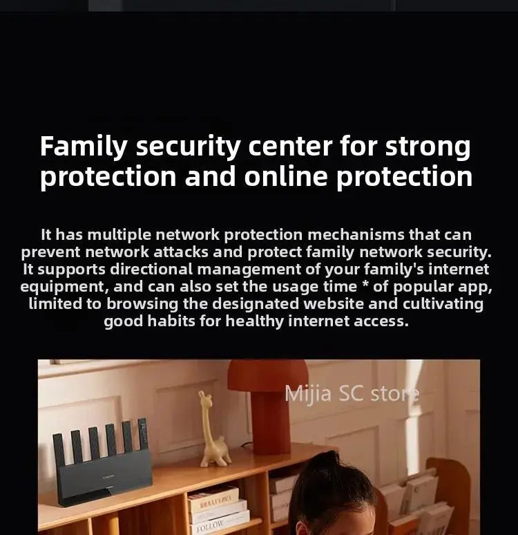 Xiaomi Mijia Router BE6500 WiFi 7 6500M Full 2.5G Network Port 4 - core Qualcomm Processor loT Smart Linkage Network Security Home - Ai - TechWorld