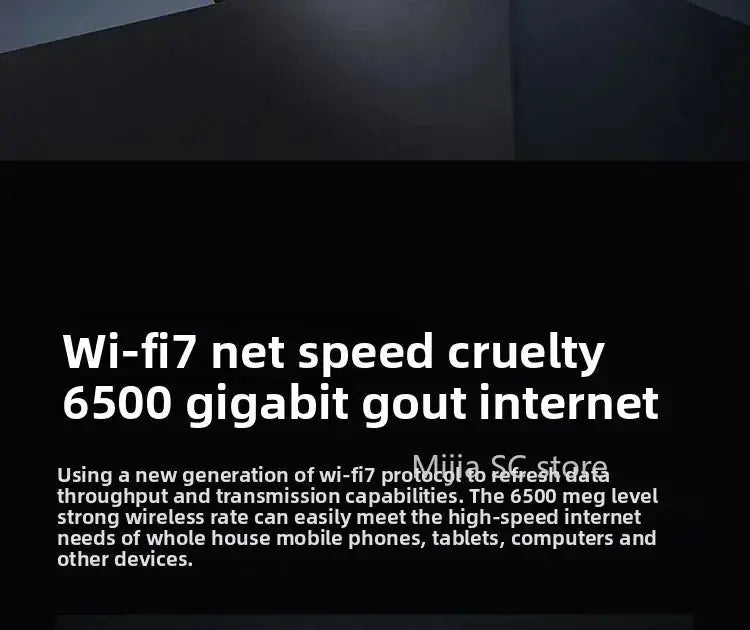 Xiaomi Mijia Router BE6500 WiFi 7 6500M Full 2.5G Network Port 4 - core Qualcomm Processor loT Smart Linkage Network Security Home - Ai - TechWorld