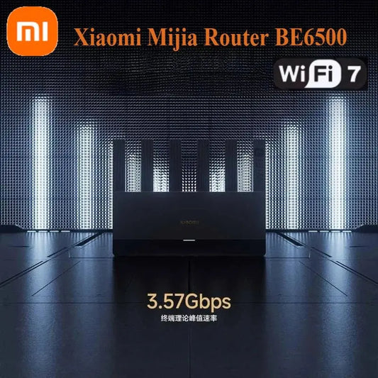 Xiaomi Mijia Router BE6500 WiFi 7 6500M Full 2.5G Network Port 4 - core Qualcomm Processor loT Smart Linkage Network Security Home - Ai - TechWorld