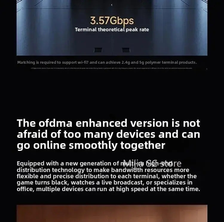 Xiaomi Mijia Router BE6500 WiFi 7 6500M Full 2.5G Network Port 4 - core Qualcomm Processor loT Smart Linkage Network Security Home - Ai - TechWorld