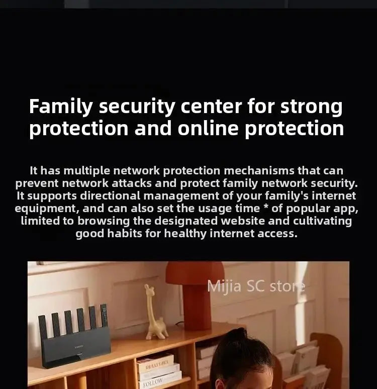 Xiaomi Mijia Router BE6500 WiFi 7 6500M Full 2.5G Network Port 4 - core Qualcomm Processor loT Smart Linkage Network Security Home - Ai - TechWorld