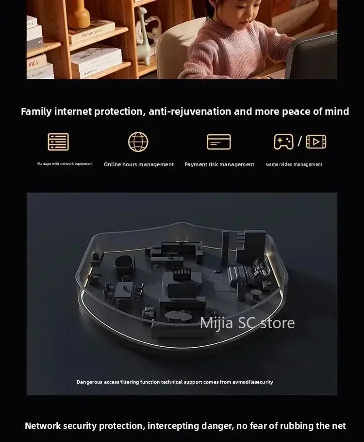 Xiaomi Mijia Router BE6500 WiFi 7 6500M Full 2.5G Network Port 4 - core Qualcomm Processor loT Smart Linkage Network Security Home - Ai - TechWorld
