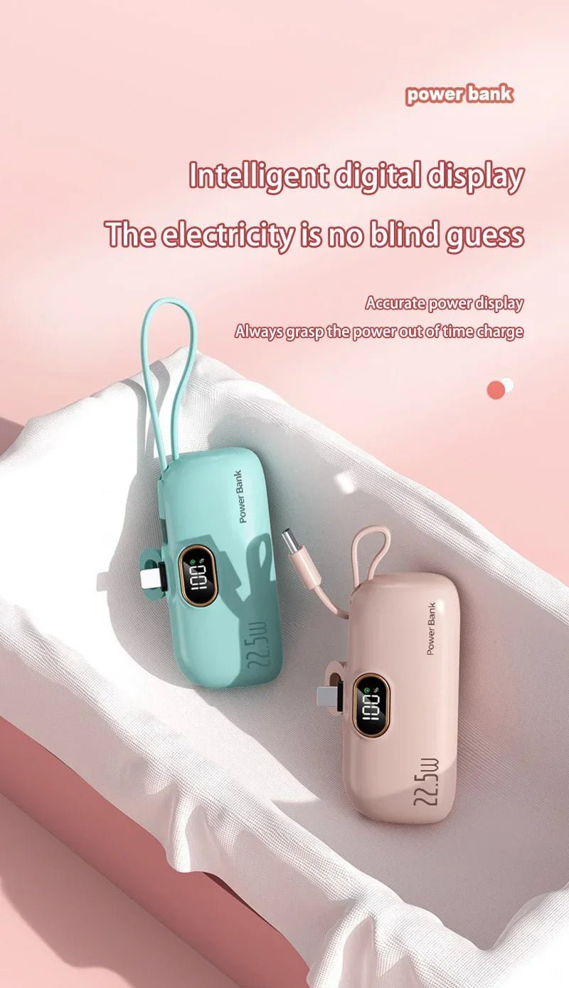 Xiaomi Mini Convenient Mobile Power Bank 30000mah Portable Fast Charging suitable for iPhone 16 15 14 Samsung External Battery - Ai - TechWorld