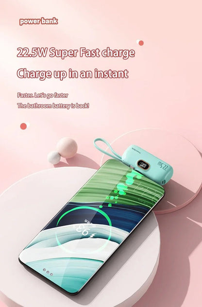 Xiaomi Mini Convenient Mobile Power Bank 30000mah Portable Fast Charging suitable for iPhone 16 15 14 Samsung External Battery Ai-TechWorld