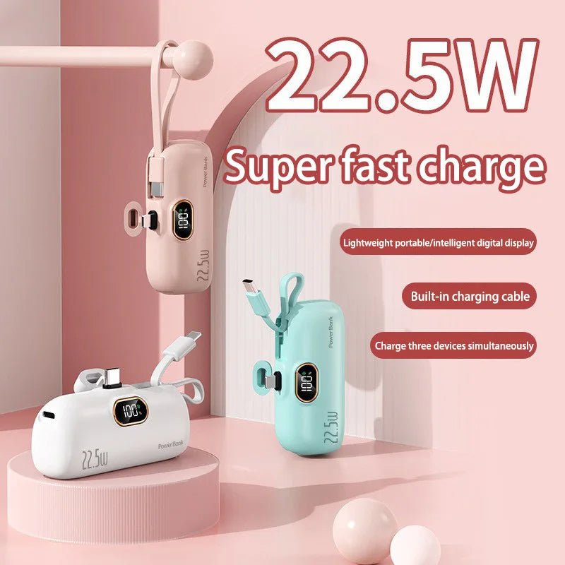 Xiaomi Mini Convenient Mobile Power Bank 30000mah Portable Fast Charging Suitable For iPhone 16 Samsung Xiaomi External Battery Ai-TechWorld