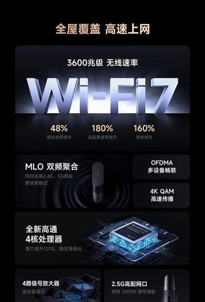 Xiaomi Router BE3600 Pro WiFi 7 Dual - Band Qualcomm quad - core Gaming Acceleration 3570Mbps Dual WAN LAN Mesh Network Repeater - Ai - TechWorld